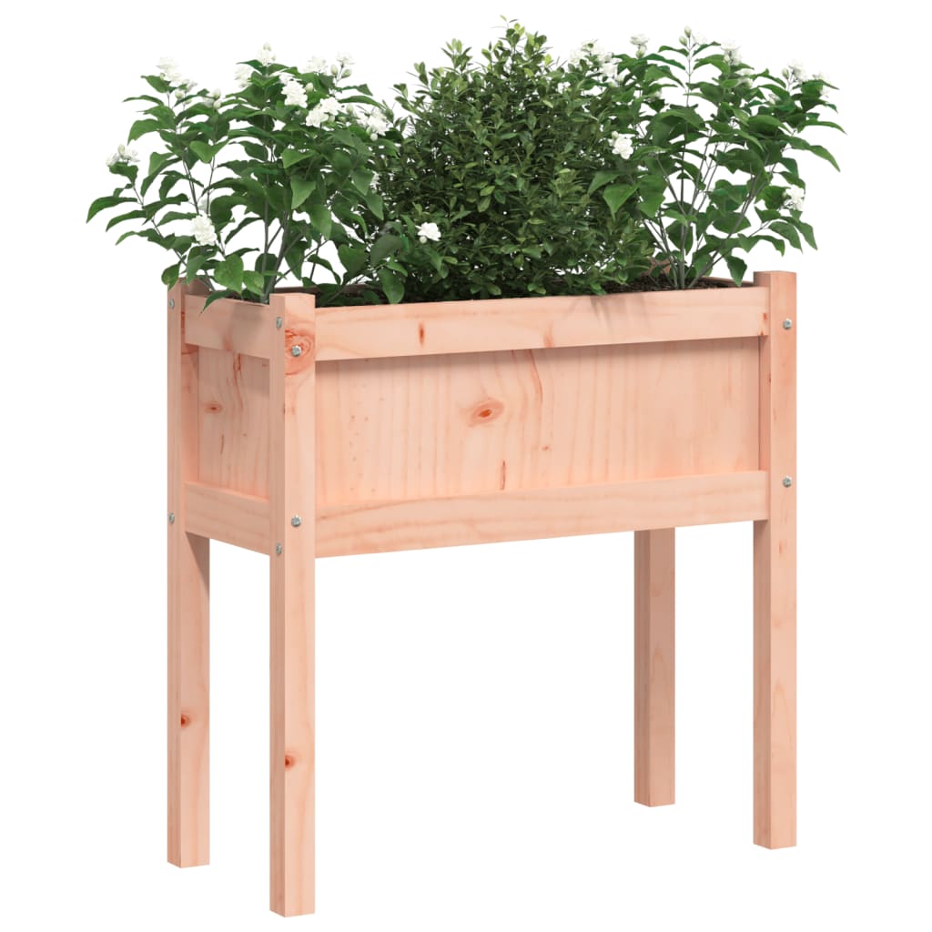 plantekasse med ben 70x31x70 cm massivt douglasgran