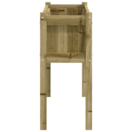 plantekasse med ben 110x31x70 cm imprægneret fyrretræ