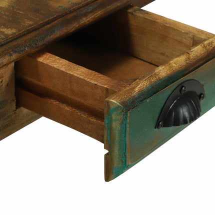 Skrivebord med skuffe Brun 112 x 55 x 76 cm Solid genbrugs træ