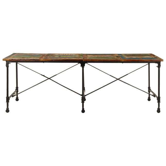 spisebord 220x90x77 cm massivt genbrugstræ