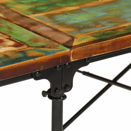 spisebord 220x90x77 cm massivt genbrugstræ
