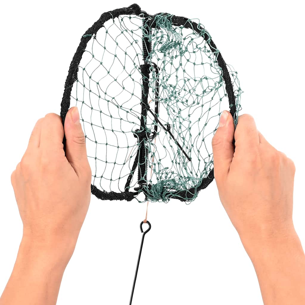 fuglenet 20 cm stål grøn