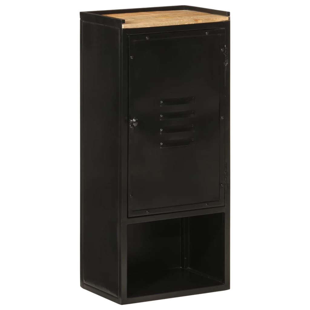 badevrelsesskab 40x27x90 cm jern og massivt mangotr