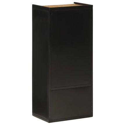 badeværelsesskab 40x27x90 cm jern og massivt mangotræ
