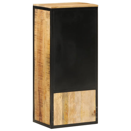 badeværelsesskab 40x27x90 cm massivt mangotræ og jern