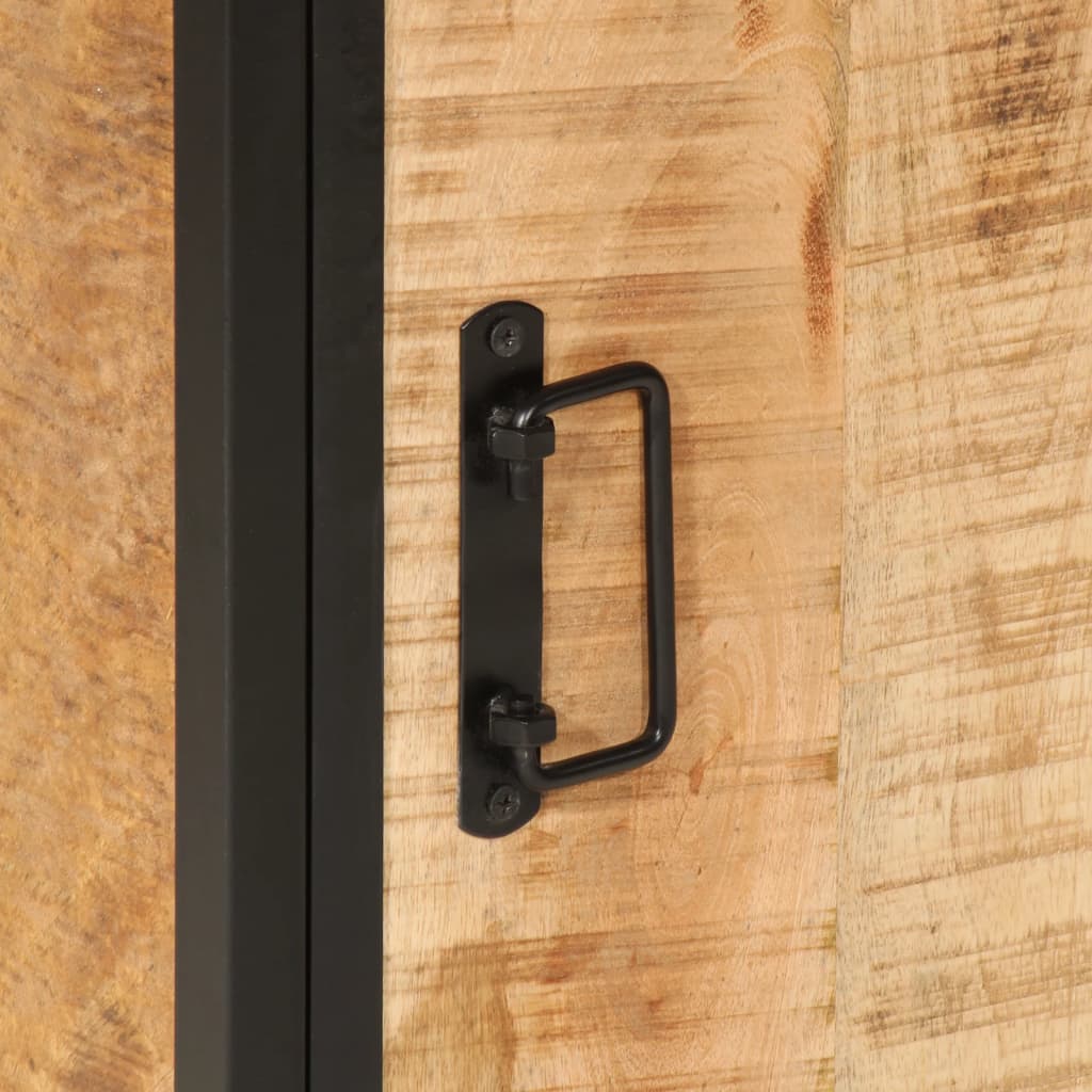 badeværelsesskab 40x27x90 cm massivt mangotræ og jern