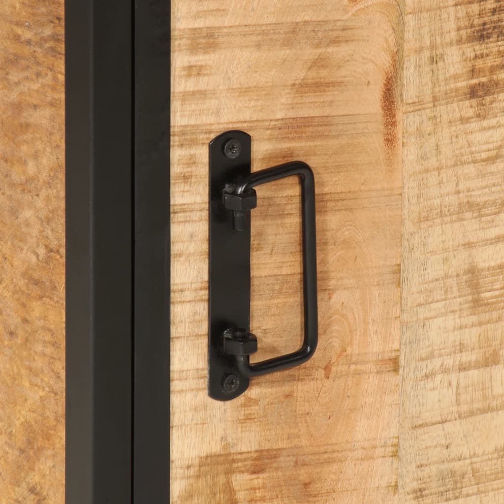 badeværelsesskab 40x30x60 cm massivt mangotræ og jern