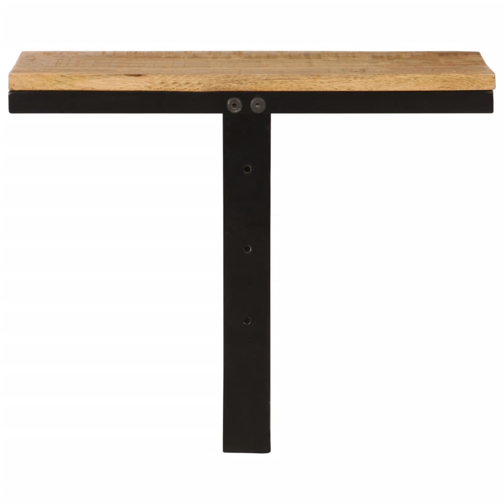 væghylde 40x30x32 cm massivt mangotræ og jern