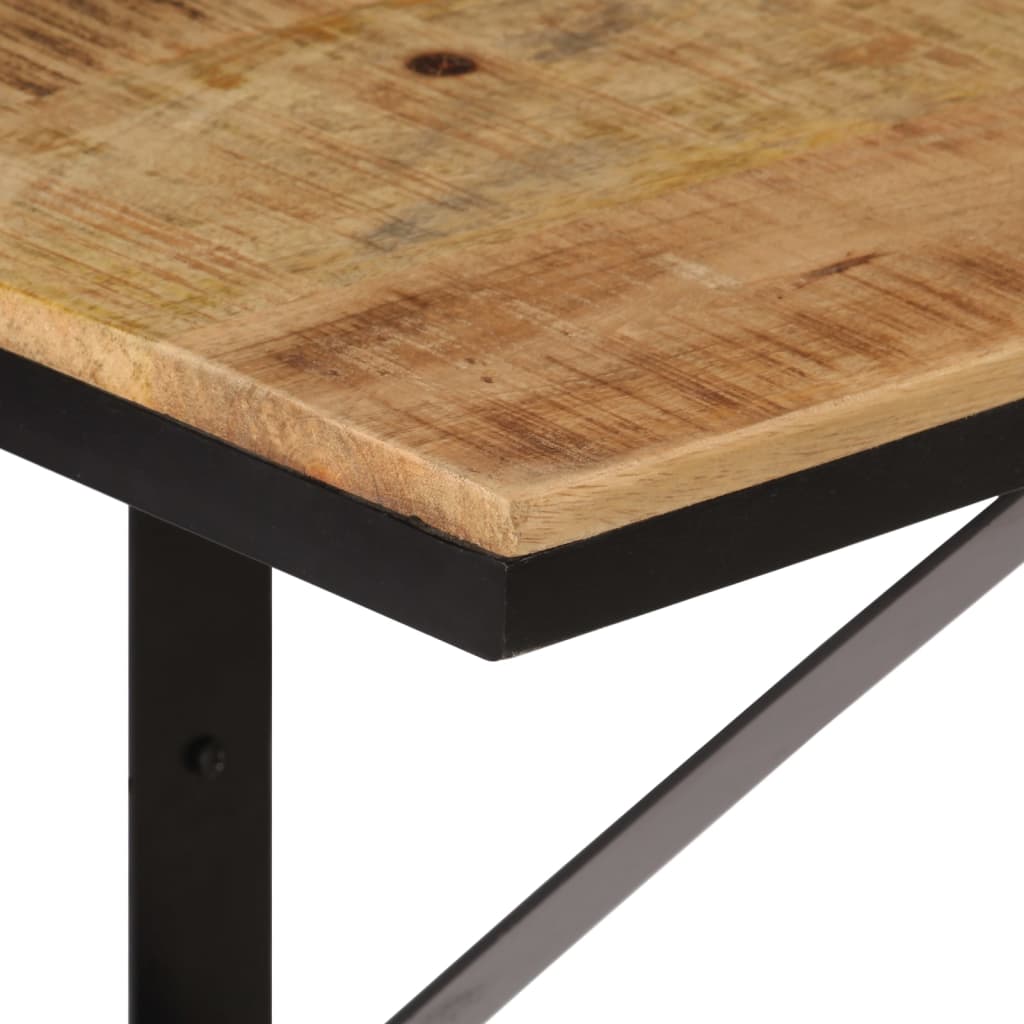 væghylde 40x30x32 cm massivt mangotræ og jern