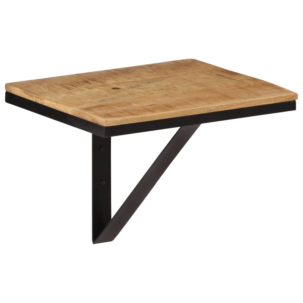 væghylde 40x30x32 cm massivt mangotræ og jern