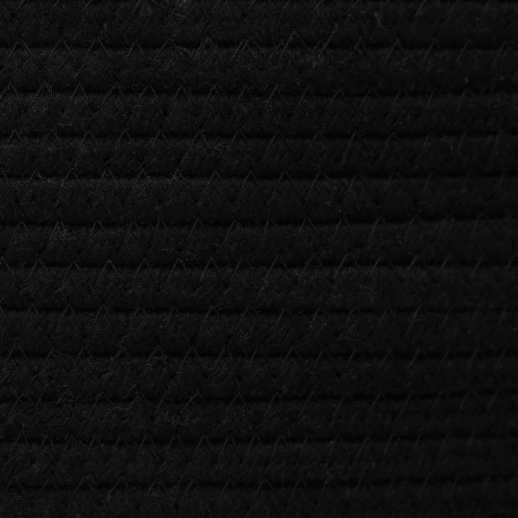 opbevaringskurv Ø49x65 cm bomuld sort og hvid