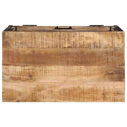 skoskab 60x35x53 cm massivt ru mangotræ