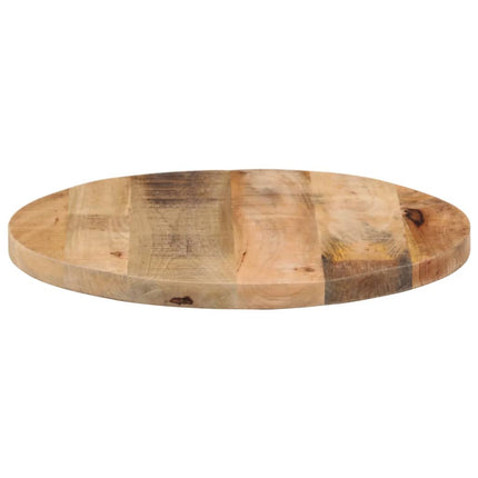 bordplade Ø60x1,5 cm rund massivt ru mangotræ
