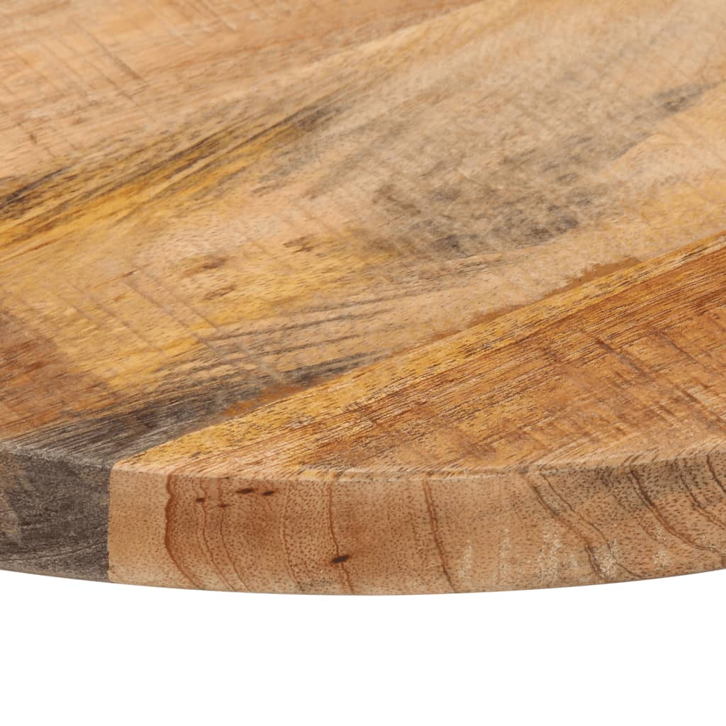bordplade Ø60x1,5 cm rund massivt ru mangotræ