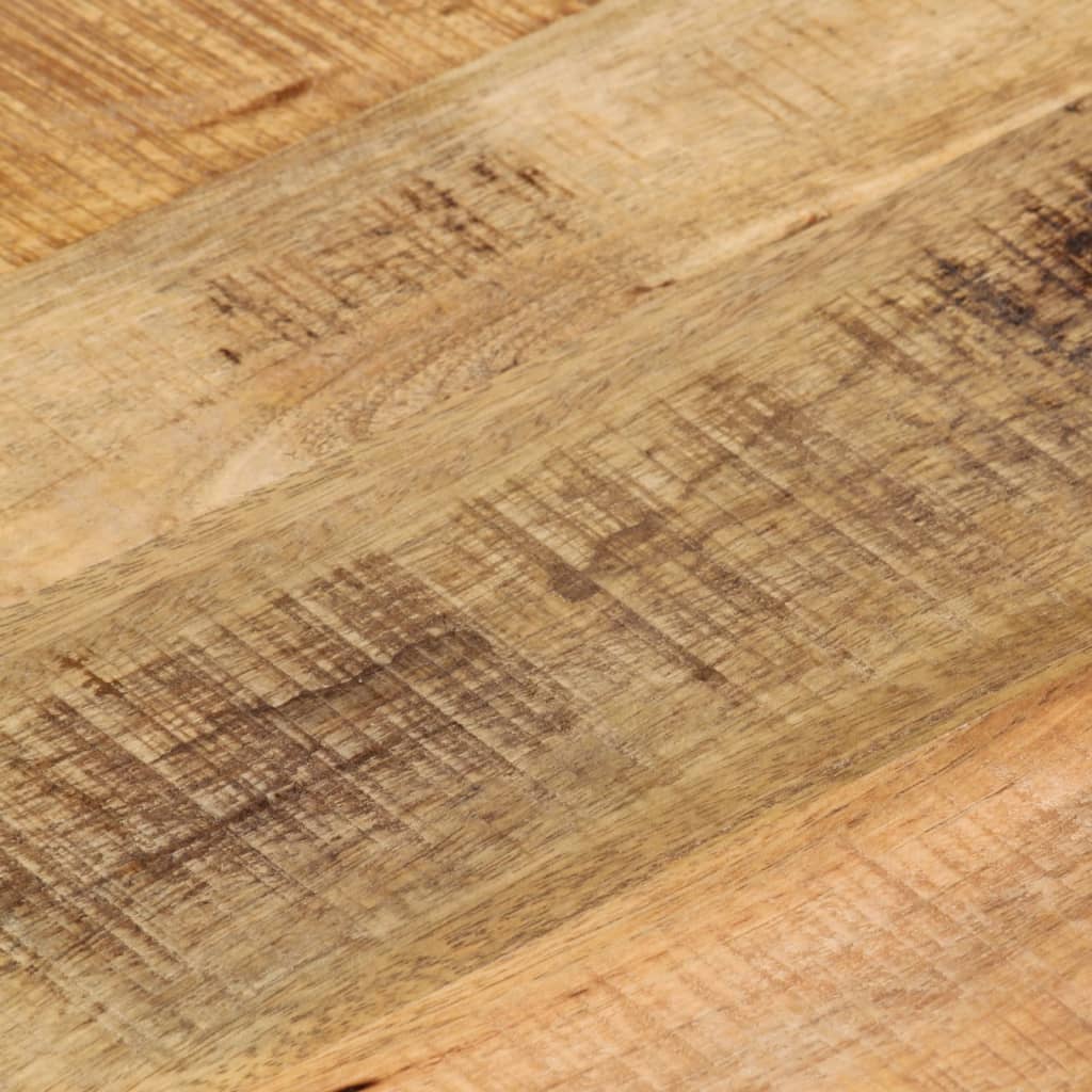 bordplade Ø60x1,5 cm rund massivt ru mangotræ