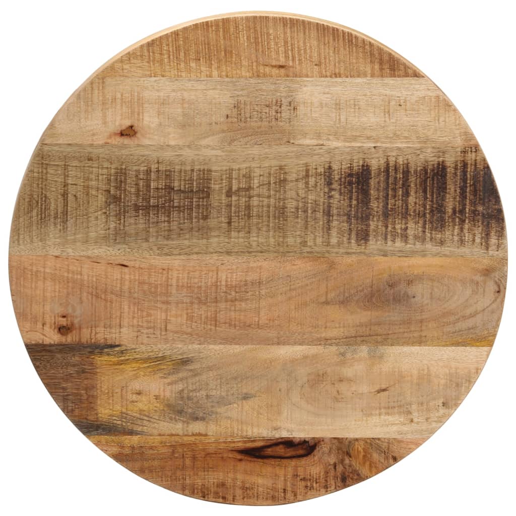 bordplade 60x3,8 cm rund massivt ru mangotr