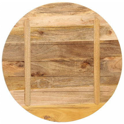 bordplade Ø70x1,5 cm rund massivt ru mangotræ