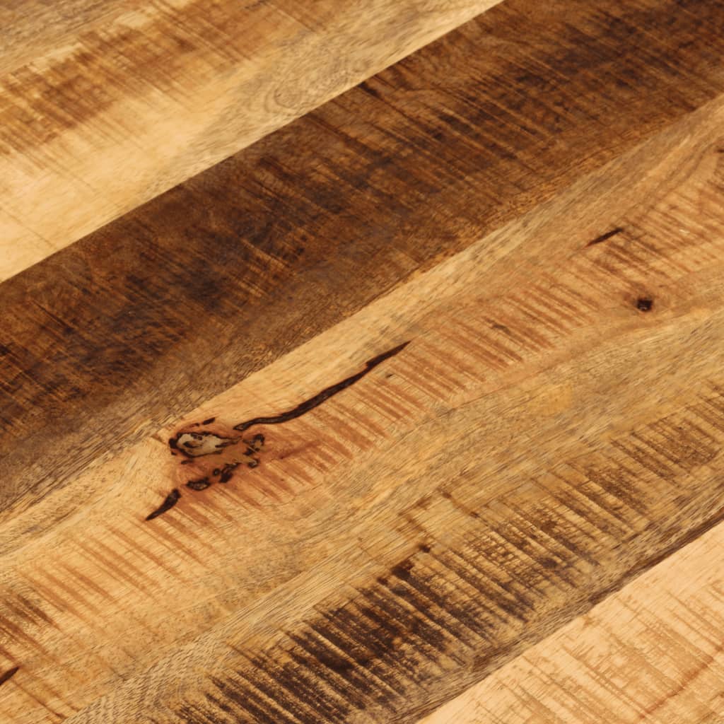 bordplade Ø70x1,5 cm rund massivt ru mangotræ