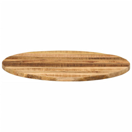 bordplade Ø70x2,5 cm rund massivt ru mangotræ
