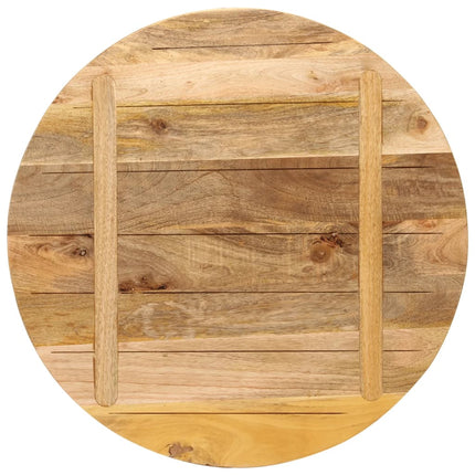 bordplade Ø70x2,5 cm rund massivt ru mangotræ