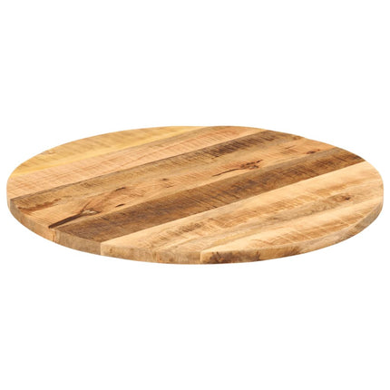 bordplade Ø80x1,5 cm rund massivt ru mangotræ