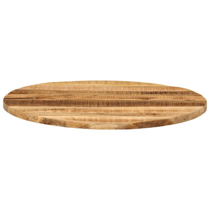 bordplade Ø80x1,5 cm rund massivt ru mangotræ