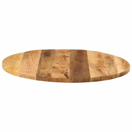 bordplade Ø80x1,5 cm rund massivt ru mangotræ