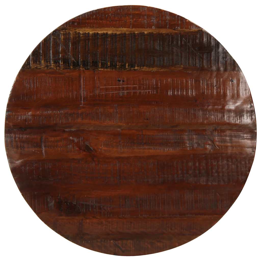 bordplade 80x3,8 cm rund massivt genbrugstr