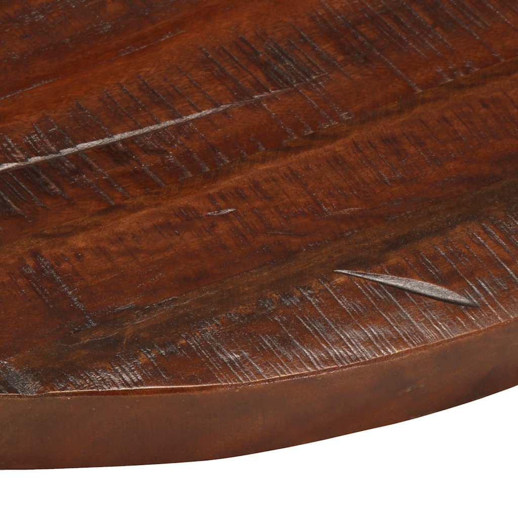 bordplade Ø90x3,8 cm rund massivt genbrugstræ
