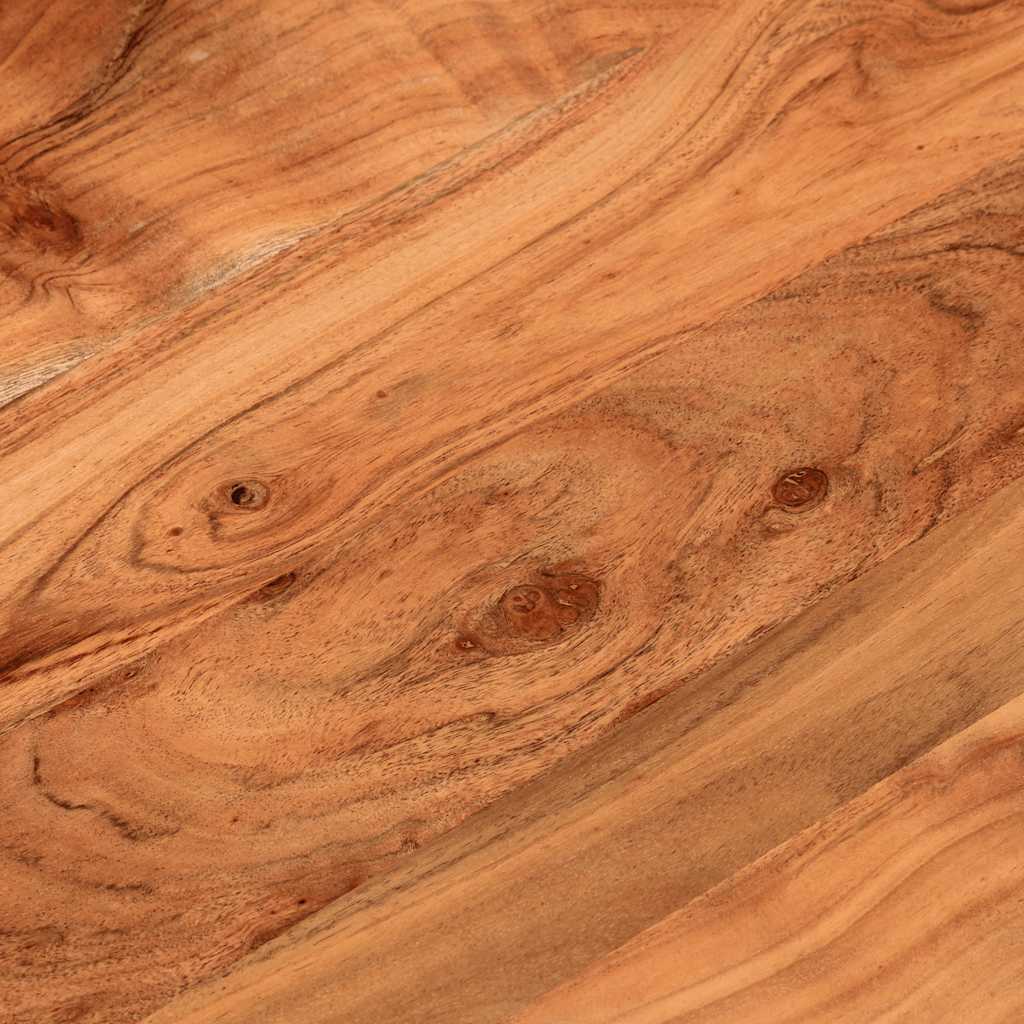 bordplade Ø40x3,8 cm rund massivt akacietræ