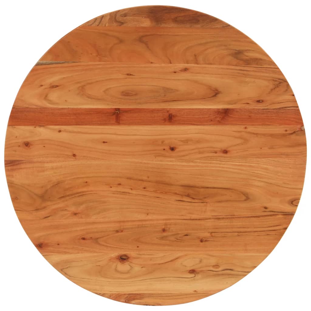 bordplade 70x2,5 cm rund massivt akacietr