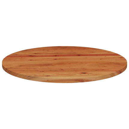 bordplade Ø80x2,5 cm rund massivt akacietræ