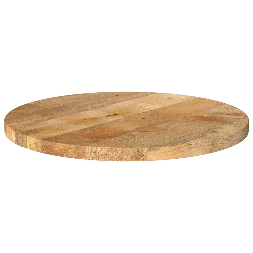 bordplade Ø40x2,5 cm rund massivt mangotræ