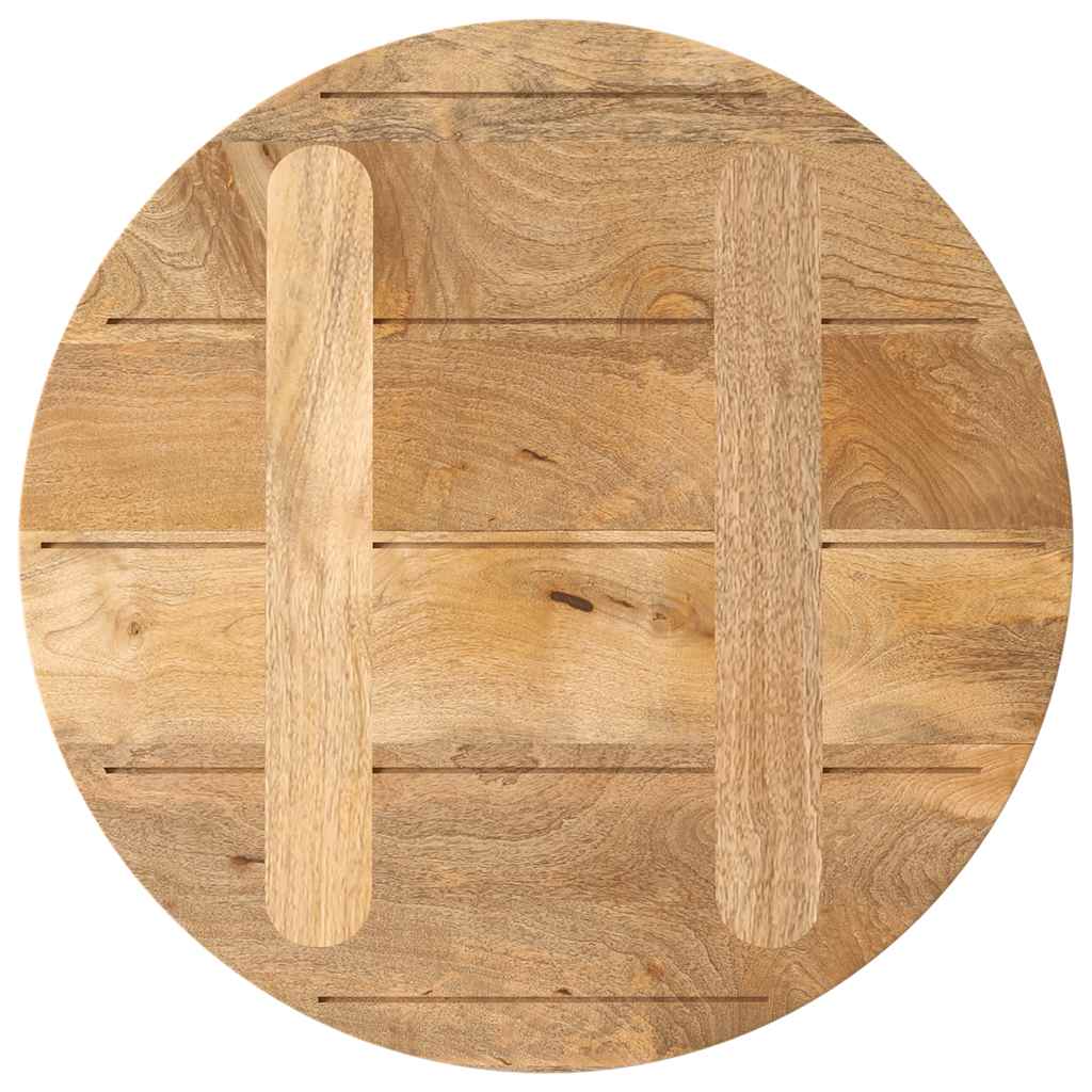 bordplade Ø40x2,5 cm rund massivt mangotræ