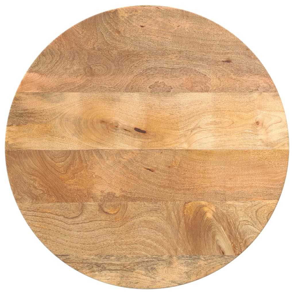 bordplade 60x2,5 cm rund massivt mangotr