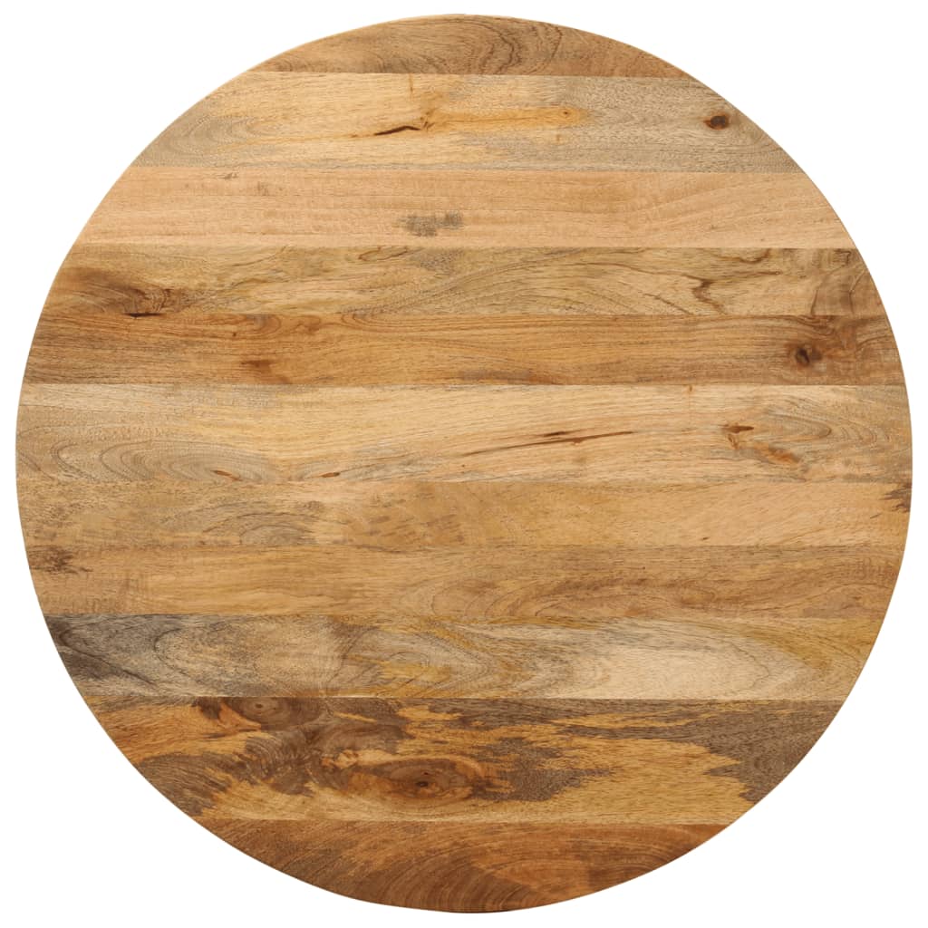 bordplade 70x2,5 cm rund massivt mangotr