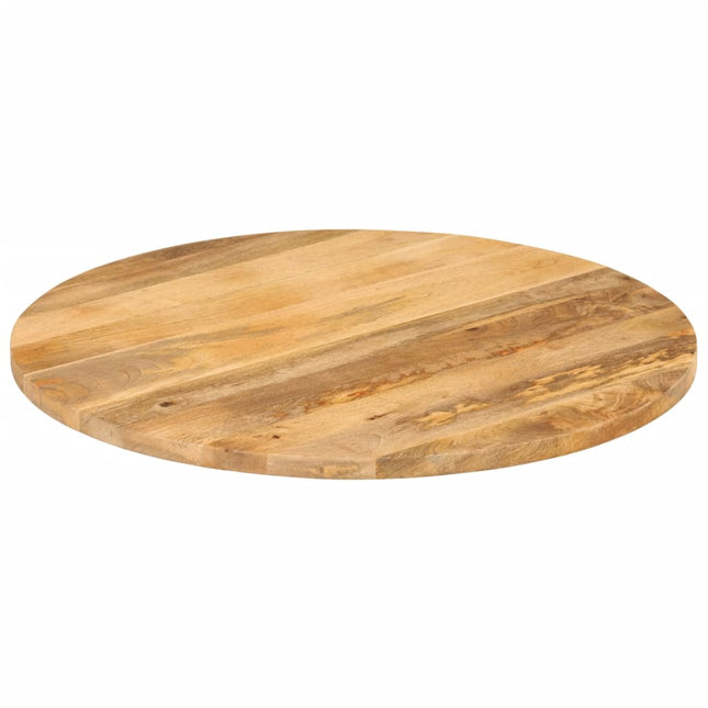 bordplade Ø70x2,5 cm rund massivt mangotræ