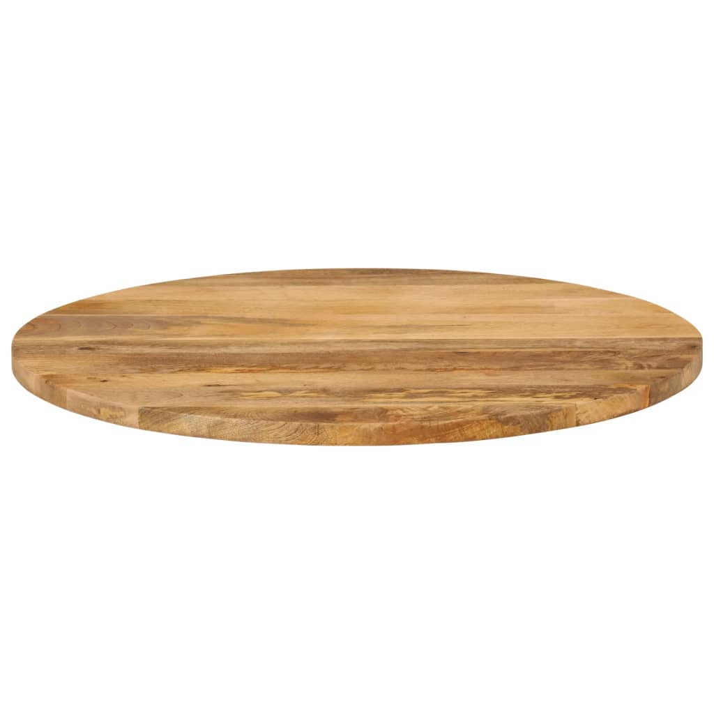bordplade Ø70x2,5 cm rund massivt mangotræ