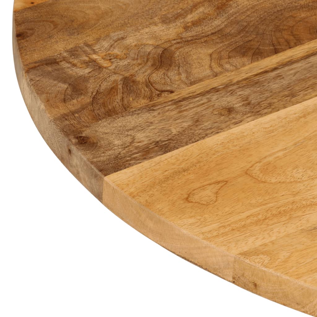 bordplade Ø70x2,5 cm rund massivt mangotræ