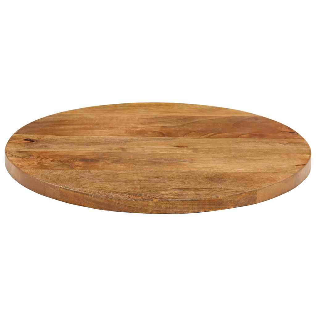 bordplade Ø40x2,5 cm rund massivt mangotræ
