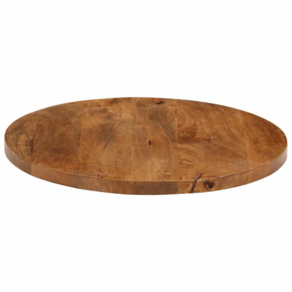 bordplade Ø40x2,5 cm rund massivt mangotræ