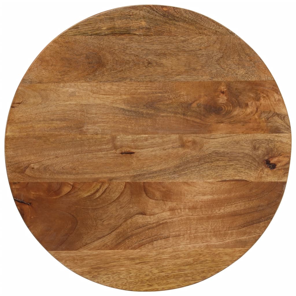 bordplade 40x3,8 cm rund massivt mangotr