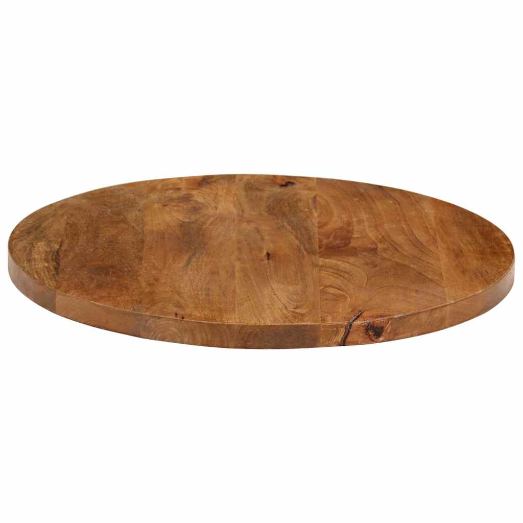 bordplade Ø60x2,5 cm rund massivt mangotræ