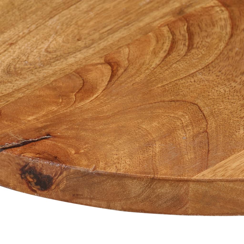bordplade Ø70x3,8 cm rund massivt mangotræ