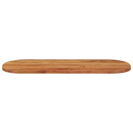 bordplade 110x40x2,5 cm oval massivt akacietræ