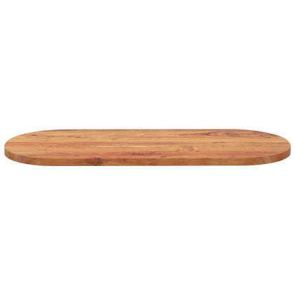 bordplade 140x60x2,5 cm oval massivt akacietræ