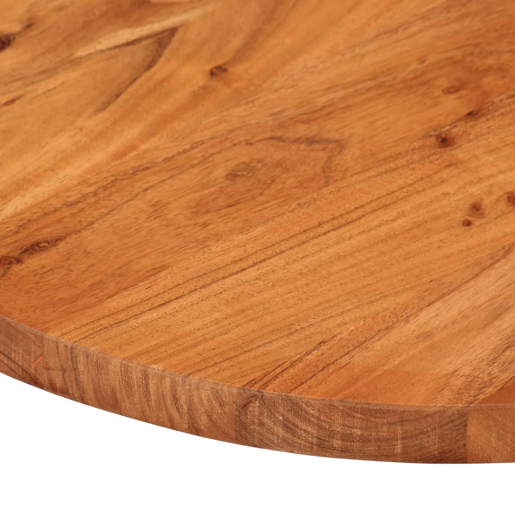 bordplade 140x60x2,5 cm oval massivt akacietræ