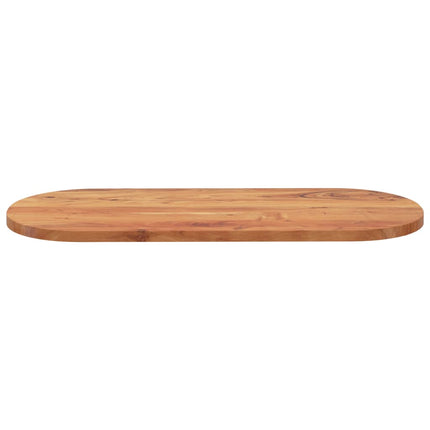 bordplade 100x40x3,8 cm oval massivt akacietræ