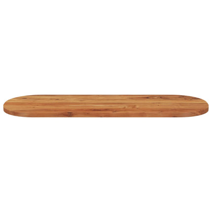 bordplade 110x40x3,8 cm oval massivt akacietræ
