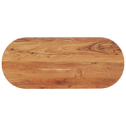 bordplade 140x60x3,8 cm oval massivt akacietræ